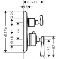 Axor Montreux 16801820 (шлифованный никель) Image #2