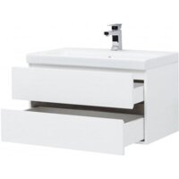 Aquanet Тумба Беркли 80 с умывальником Moduo 80 (белый/дуб рошелье) Image #6