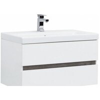 Aquanet Тумба Беркли 80 с умывальником Moduo 80 (белый/дуб рошелье)