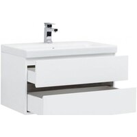 Aquanet Тумба Беркли 80 с умывальником Moduo 80 (белый/дуб рошелье) Image #2