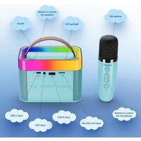 Беспроводная колонка Lamax KaraokeKid1 (голубой) - Превью изображения №2 — Интернет-магазин Your Sale