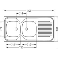 Alveus Classic 100 L Leinen (левая) Image #2