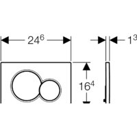 Geberit Sigma 01 115.770.KA.5 (глянцевый хром/матовый хром) Image #2