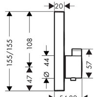 Hansgrohe ShowerSelect 15763700 (белый матовый) Image #3