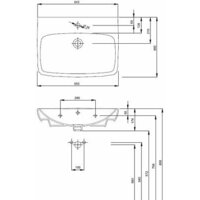 Умывальник Kolo Nova Pro M31166000 - Превью изображения №2 — Интернет-магазин Your Sale