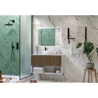 ЗОВ Тумба под умывальник Кито-2 2K80LW0MRMC-LDSPW (белый/тростник) Image #8