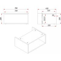 ЗОВ Тумба под умывальник Кито-2 2K80LW0MRMC-LDSPW (белый/тростник) Image #11