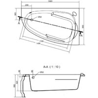 Cersanit Joanna 150x95 L (с каркасом и экраном) Image #6