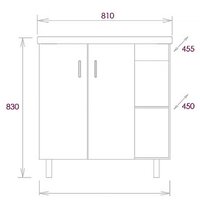 Onika Тумба под умывальник Тимбер 80.10 108045 Image #4