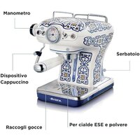 Рожковая кофеварка Ariete Capri 1389/1C - Превью изображения №8 — Интернет-магазин Your Sale