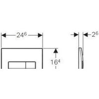Geberit Delta 51 115.105.46.1 (матовый хром) Image #2