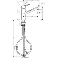 Смеситель Hansgrohe Focus M43 71842000 (хром) - Превью изображения №4 — Интернет-магазин Your Sale
