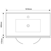 ЗОВ Тумба с умывальником Парма 100 P100LA0MWMC1A-OL100 (аттик/белый матовый/алюминий) Image #5