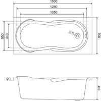 Lauter Celeste 150x70 21060050 (с ножками и лицевым экраном) Image #15