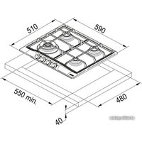 Варочная панель Franke FHCL 604 3G TC PW C - Превью изображения №2 — Интернет-магазин Your Sale