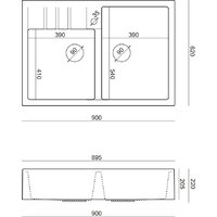 Кухонная мойка Quadron HCQB9062U1_BS - Превью изображения №4 — Интернет-магазин Your Sale