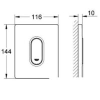 Grohe Arena Cosmopolitan 38857P00 (матовый хром) Image #2