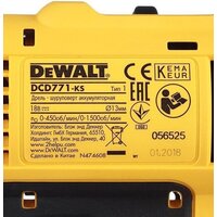 Дрель-шуруповерт DeWalt DCD771D2 (с 2-мя АКБ 2 Ah) - Превью изображения №7 — Интернет-магазин Your Sale