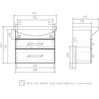 Volna Тумба Onda 70.2Y с умывальником Балтика Image #10