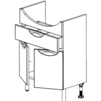СанитаМебель Тумба Эмили 601.600 с умывальником Грация Image #3