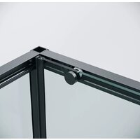 Душевая стенка Grossman Galaxy 90x195 200.K33.01.90.21.00 (черный матовый/стекло прозрачное) - Превью изображения №3 — Интернет-магазин Your Sale
