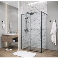 Душевая стенка Grossman Galaxy 90x195 200.K33.01.90.21.00 (черный матовый/стекло прозрачное) - Превью изображения №7 — Интернет-магазин Your Sale