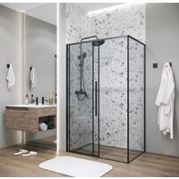 Душевая стенка Grossman Galaxy 90x195 200.K33.01.90.21.00 (черный матовый/стекло прозрачное) - Превью изображения №6 — Интернет-магазин Your Sale