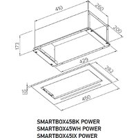 Кухонная вытяжка Meferi SMARTBOX45BK Power - Превью изображения №2 — Интернет-магазин Your Sale