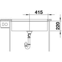 Blanco Subline 800-U (антрацит) Image #5
