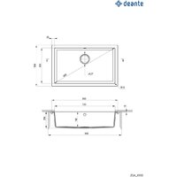 Кухонная мойка Deante Corda ZQA_A10D - Превью изображения №2 — Интернет-магазин Your Sale