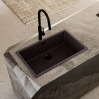 Кухонная мойка Globalo Aurilio 80.1 Dark Chocolate Clean Tech - Превью изображения №3 — Интернет-магазин Your Sale
