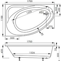 VagnerPlast Hapi 170x110 (правая) Image #3