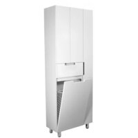 Style Line Шкаф-пенал Оптима 70 (напольный, корзина, отделение для халата) Image #2