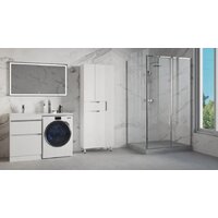 Style Line Шкаф-пенал Оптима 70 (напольный, корзина, отделение для халата) Image #6