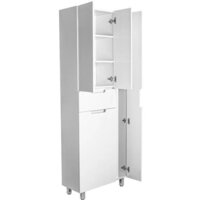 Style Line Шкаф-пенал Оптима 70 (напольный, корзина, отделение для халата) Image #3