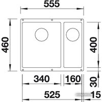 Blanco Subline 340/160-U (правая, темная скала) Image #2