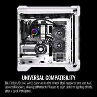 Система жидкостного охлаждения для процессора Thermaltake Toughliquid 240 ARGB Sync CL-W319-PL12BL-A - Превью изображения №7 — Интернет-магазин Your Sale