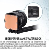 Система жидкостного охлаждения для процессора Thermaltake Toughliquid 240 ARGB Sync CL-W319-PL12BL-A - Превью изображения №5 — Интернет-магазин Your Sale