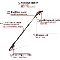 Высоторез Einhell GP-LC 18/20 Li T BL – Solo 3410971 (без АКБ) - Превью изображения №4 — Интернет-магазин Your Sale