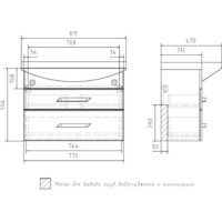 Volna Тумба Onda 80.2Y с умывальником Балтика Image #10