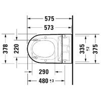 Унитаз подвесной Duravit SensoWash Starck f Plus 650000012004320 - Превью изображения №5 — Интернет-магазин Your Sale