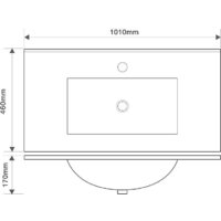 ЗОВ Тумба с умывальником Парма 100 P100LAN0MAMC1B-OL100 (антрацит/аттик) Image #5