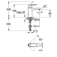 Смеситель Grohe Eurosmart Cosmopolitan 23326000 - Превью изображения №2 — Интернет-магазин Your Sale