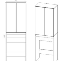 Viant Шкаф Бостон VBOS645G-SHSM Image #3