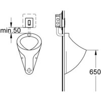 Панель смыва Grohe Skate Cosmopolitan 38846KS0 (черный бархат) - Превью изображения №3 — Интернет-магазин Your Sale