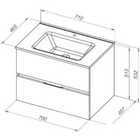 Aquanet Тумба под умывальник Алвита 70 303909 Image #9