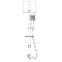 Душевая система  Laveo Drop PL5 70KX - Превью изображения №2 — Интернет-магазин Your Sale