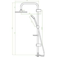 Душевая система  Laveo Drop PL5 70KX - Превью изображения №3 — Интернет-магазин Your Sale