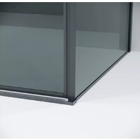 Grossman Galaxy 80x195 200.K33.01.80.42.10 (графит сатин/стекло тонированное) Image #3