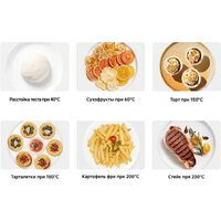Аэрогриль (аэрофритюрница) Xiaomi Smart Double Stack Air Fryer 12L MAF-DS1201 (евровилка, черный) - Превью изображения №9 — Интернет-магазин Your Sale